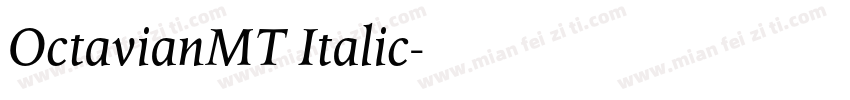 OctavianMT Italic字体转换